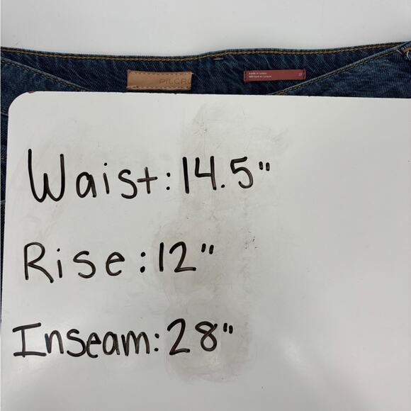 ANTHROPOLOGIE Pilcro The Annie Wide Leg Ultra High Rise Paint Splatter Jeans 27 - Picture 9 of 12